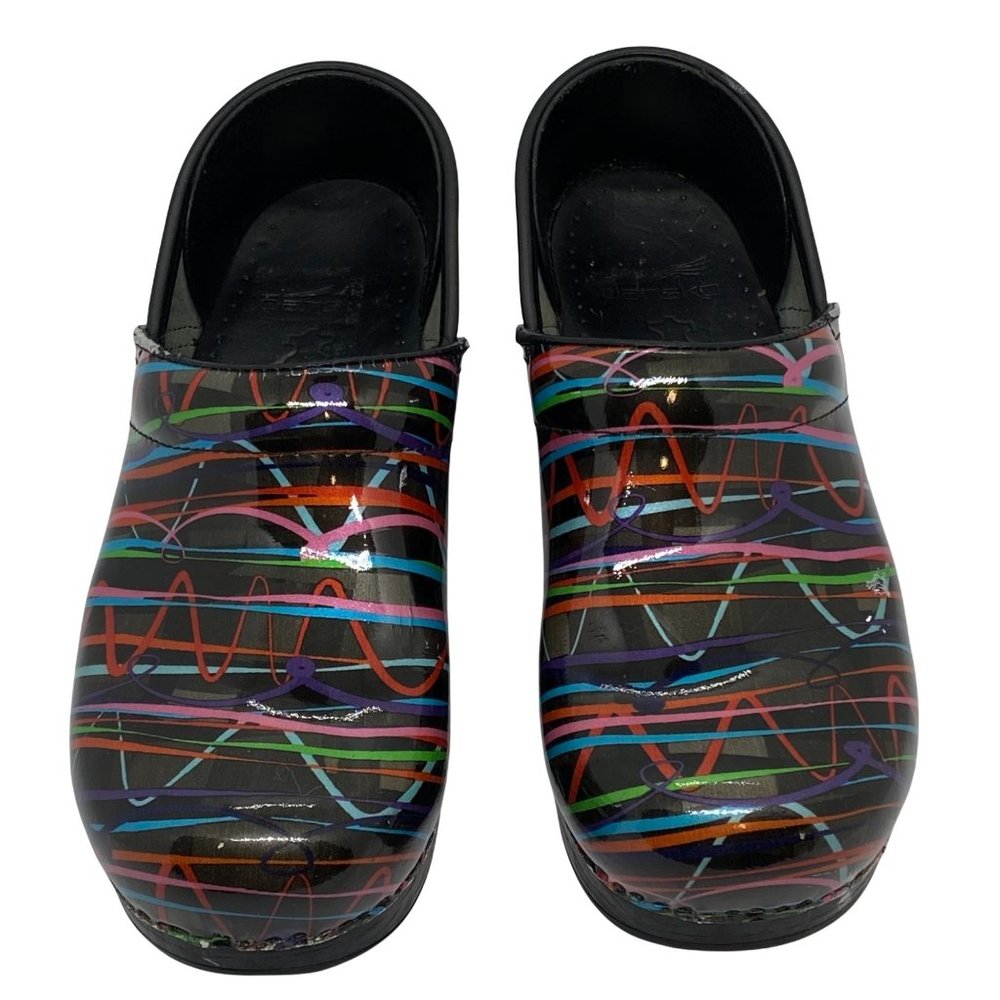 Dansko Professional Women's Multi-Color Yarn Pattern Clogs Sz 36/6 - Picture 5 of 7